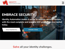 Tablet Screenshot of identityautomation.com